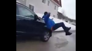 Man Run Over In Extreme Road Rage