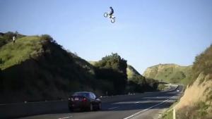 Insane Jump Over Highway