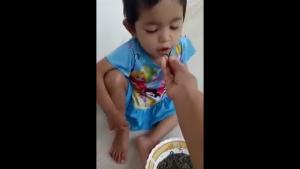 Feeding Worms To Baby Brother