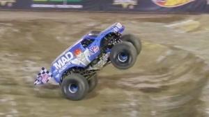 Spectacular Front Flip in Monster Truck