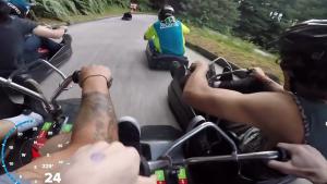 Cool Downhill Bumper Cart Race