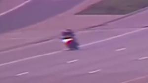 Motorcyclist On The Run Crashes