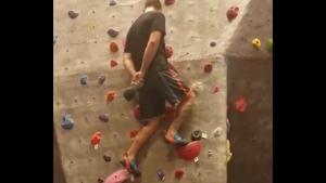Challenging Climb Wall Without Hands