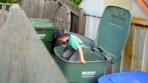 Garbage Bin Prank With A Twist