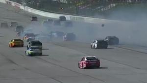 Huge Crash In NASCAR