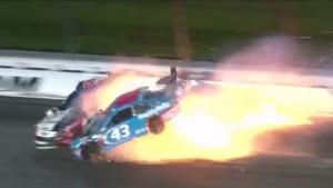 Bizarre Crash In Nascar Race