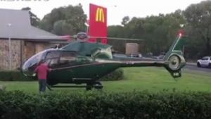 With A Helicopter To McDonalds