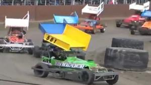 Crashing Stock Car While Leading The Race