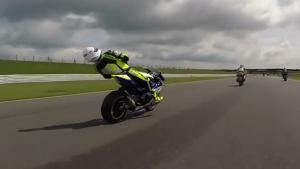 Motor Racer Faints On Bike