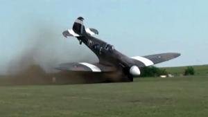 Spitfire Take Off Goes Horribly Wrong