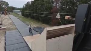 Epic BMX Slingshot Fail