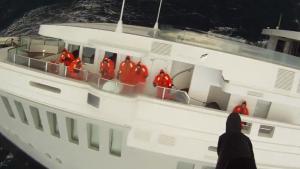 Rescue Operation For Sinking yacht