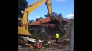 Lucky Escape On Demolition Site