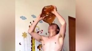 Chugging Down A Gallon Of Cooking Oil