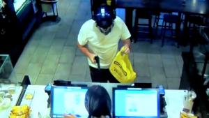 Customer Takes Out Robber In Starbucks