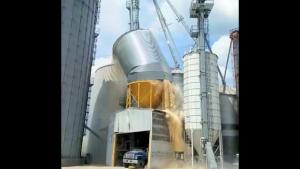 Corn Silo Collapses And Causing Explosion