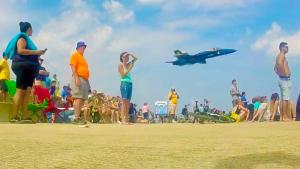 Sneak Low Pass By Blue Angel