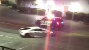 Lambo Drivers Owns Cop