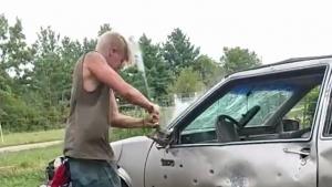 Car Hits Back At Redneck