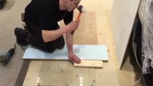 Cutting Safety Glass To Length With Hammer