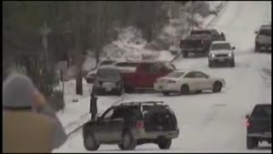 Icy Hills Cause Multi-Car Pile Up