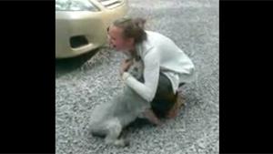 Doggy Faints After Owner Returns