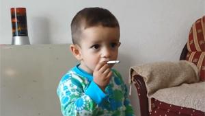 Kid Tries Smoking His Mother's Cigarette