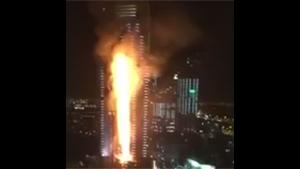 Skyscraper On Fire In Dubai