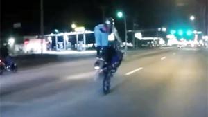 Girl Knocked Off Bike By Idiot