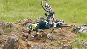 Mountainbiker Has A Bad Day