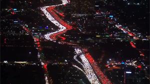 Massive Traffic Jam In Los Angeles