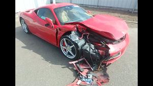 Crashing A Ferrari 458