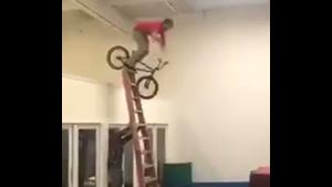With A BMX From Ladder