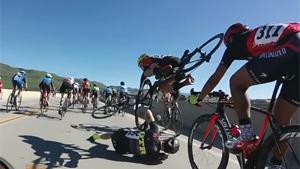 First Person View Of Bizarre Cycling Crash
