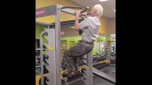 90 Year Old Grandpa In The Gym