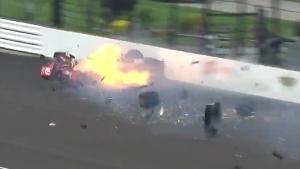 Big Crash At Indy 500