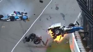 Bizarre Crash At Indy 500