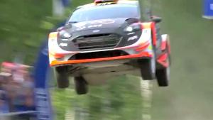 Rally Car Makes Spectacular Jump