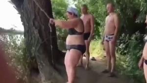 Mom's Rope Swing Attempt