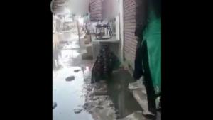 Woman Falls In Sewer Pool