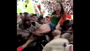 Drunk Teen Violently Dragged From Stadium
