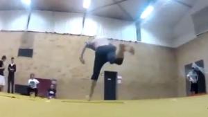 Gymnast Has Horrific Landing